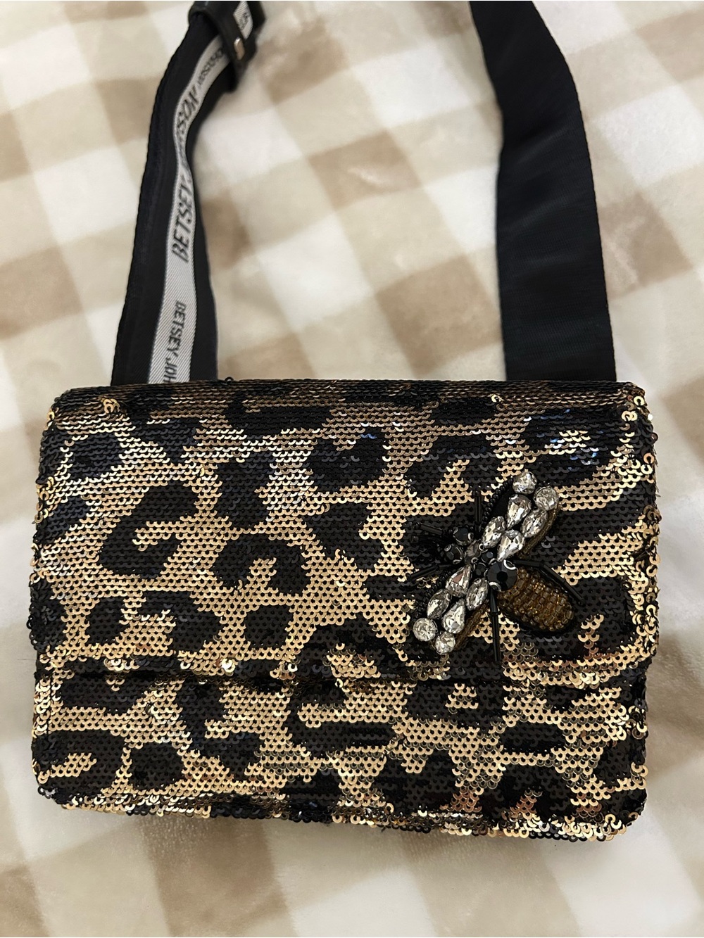 Betsy Johnson crossbody belt bag